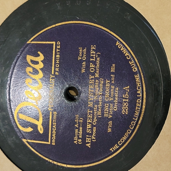 2/$10 Vintage Bing Crosby 3 record set - Picture 5 of 10